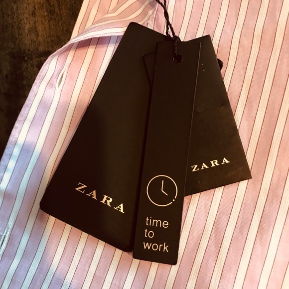 NWT Zara Regular Fit Size Medium Mens Dress Shirt - Picture 4 of 4